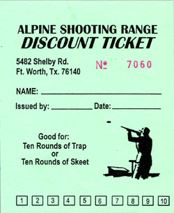 discount punch card